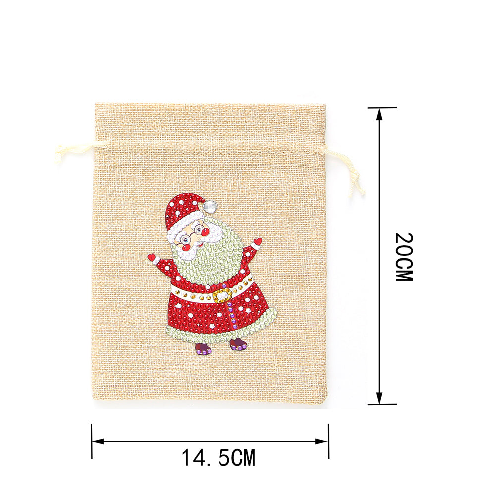 Mosaic Handmade Drawstring Christmas Candy Bag DIY Diamond Painting Kit