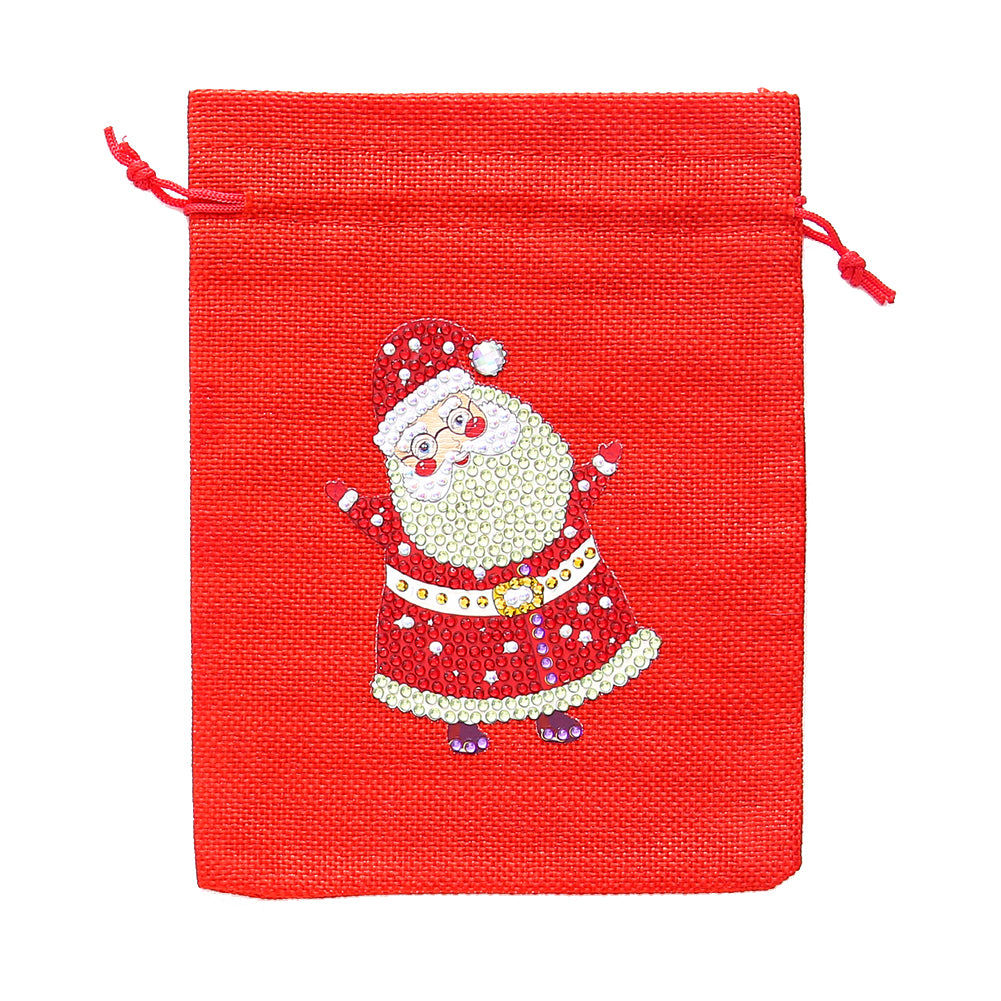 Mosaic Handmade Drawstring Christmas Candy Bag DIY Diamond Painting Kit