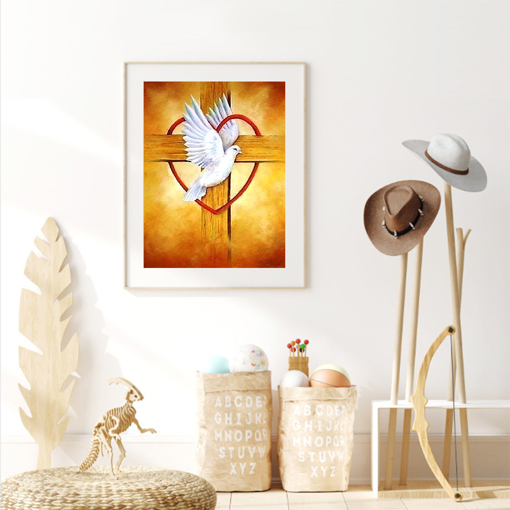 Pigeon - Full Round Drill Diamond Painting 30*40CM