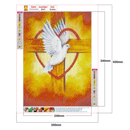 Pigeon - Full Round Drill Diamond Painting 30*40CM