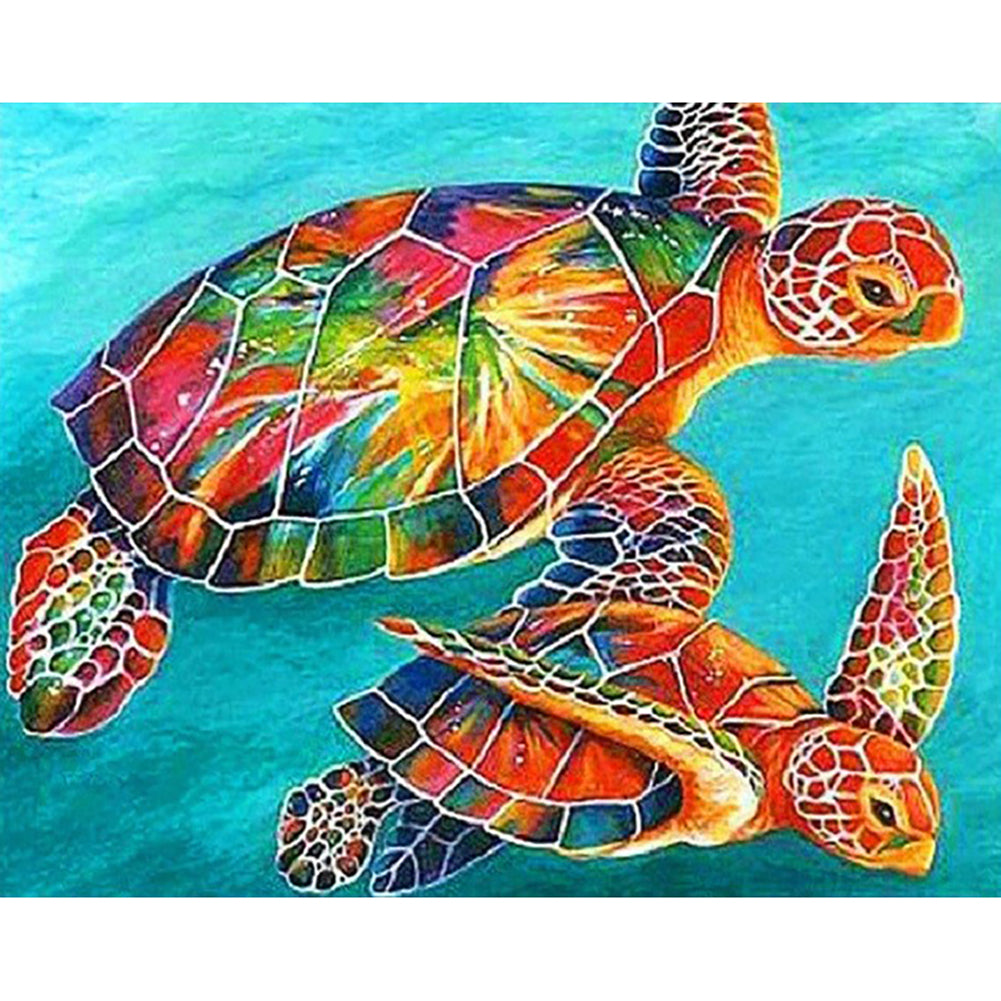 Turtle - Full Round Drill Diamond Painting 40*30CM