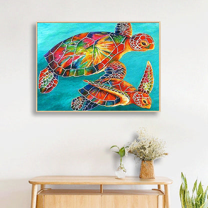 Turtle - Full Round Drill Diamond Painting 40*30CM