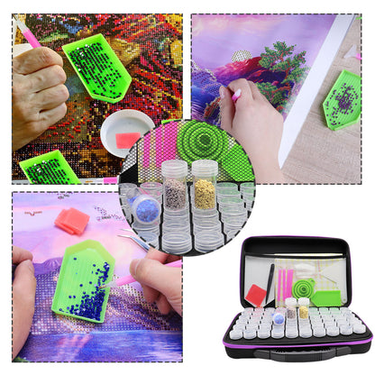 60 Cells Diamond Painting Accessories Tool Storage Mosaic Container Bag Kit