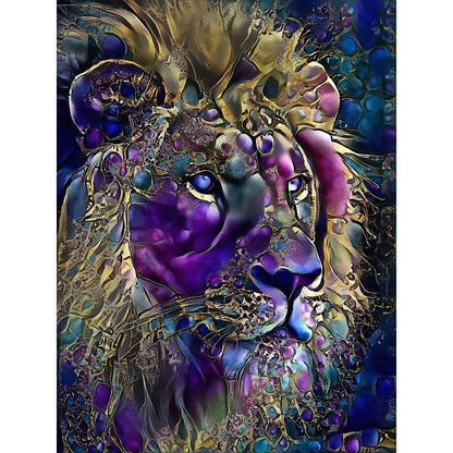 Lion - Full Round Drill Diamond Painting 30*40CM