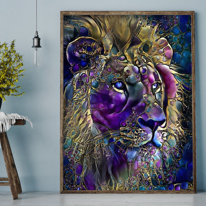 Lion - Full Round Drill Diamond Painting 30*40CM