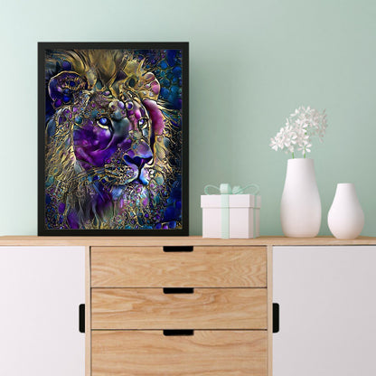 Lion - Full Round Drill Diamond Painting 30*40CM