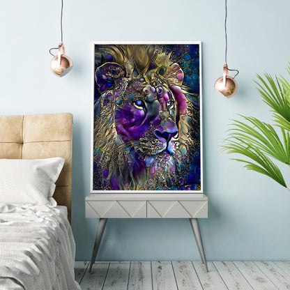 Lion - Full Round Drill Diamond Painting 30*40CM