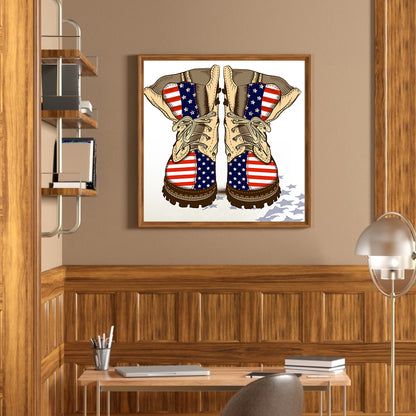 Flag - Full Round Drill Diamond Painting 30*30CM