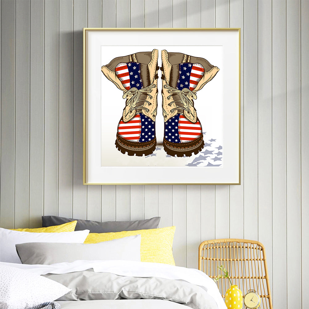 Flag - Full Round Drill Diamond Painting 30*30CM