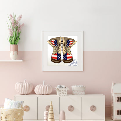 Flag - Full Round Drill Diamond Painting 30*30CM