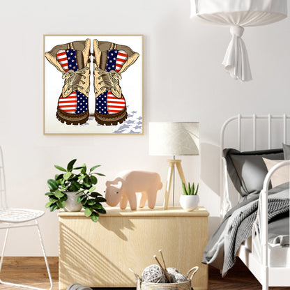 Flag - Full Round Drill Diamond Painting 30*30CM