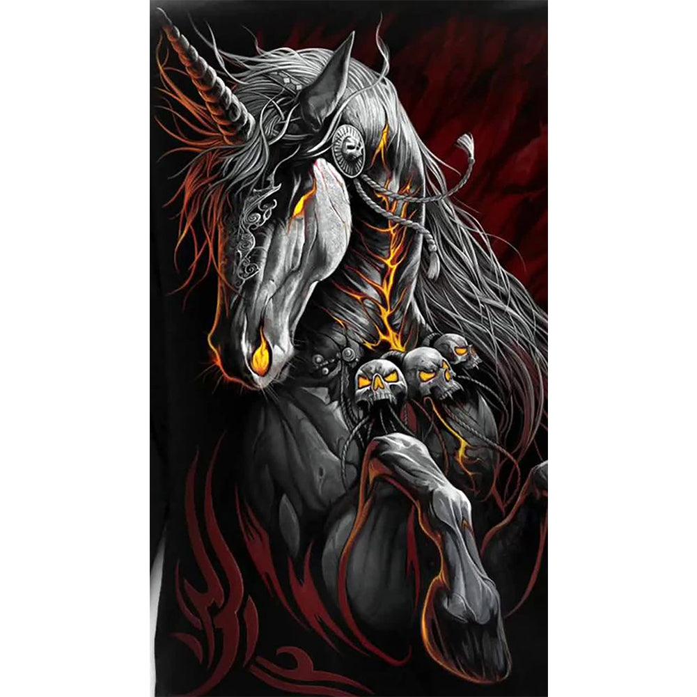 Skull Horse - Full Square Drill Diamond Painting 40*70CM