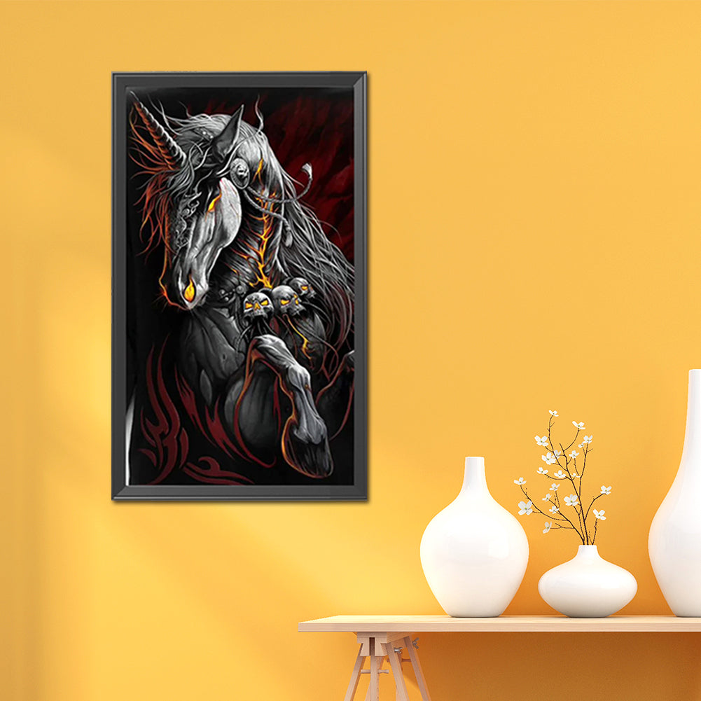 Skull Horse - Full Square Drill Diamond Painting 40*70CM