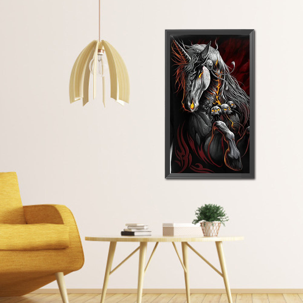 Skull Horse - Full Square Drill Diamond Painting 40*70CM