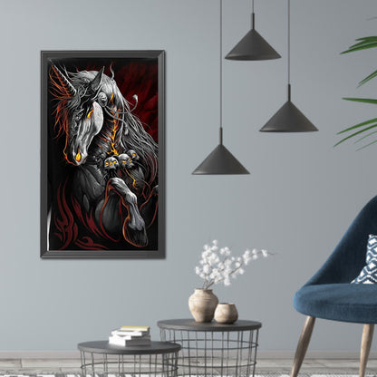 Skull Horse - Full Square Drill Diamond Painting 40*70CM