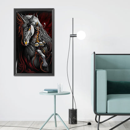 Skull Horse - Full Square Drill Diamond Painting 40*70CM