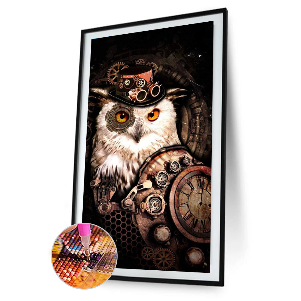 Robot Owl - Full Square Drill Diamond Painting 40*75CM