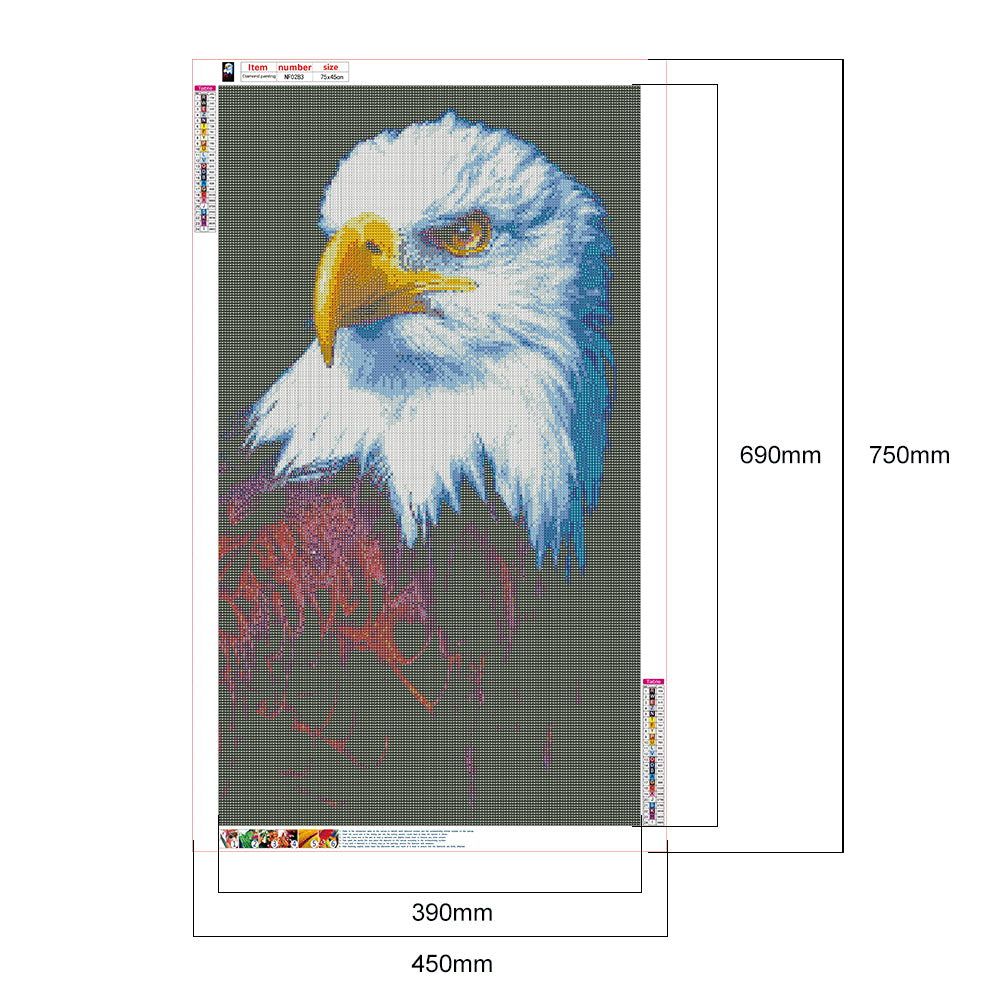 Eagle - Full Square Drill Diamond Painting 45*75CM