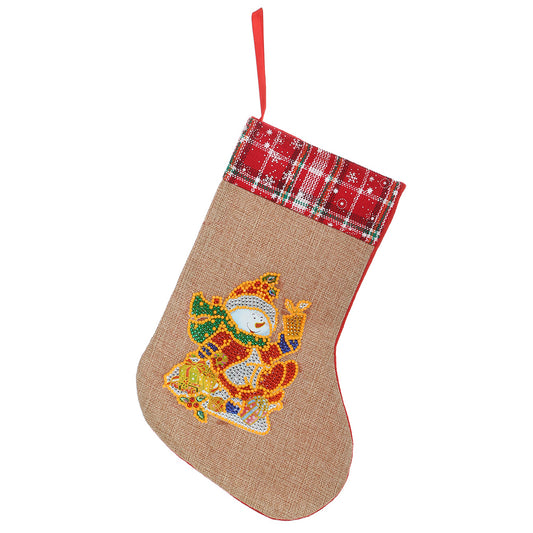 Christmas Drill Diamond Painting Socks Gifts Candy Stocking Goodie Filler