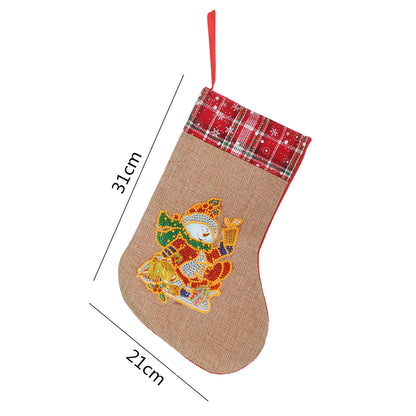 Christmas Drill Diamond Painting Socks Gifts Candy Stocking Goodie Filler