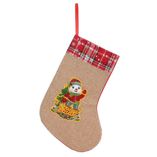 Christmas Drill Diamond Painting Socks Gifts Candy Stocking Goodie Filler