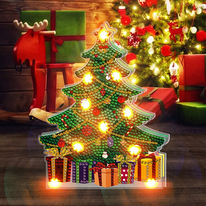 DIY Diamond Painting LED Christmas Light Double-side Drill Night Lamp Decor