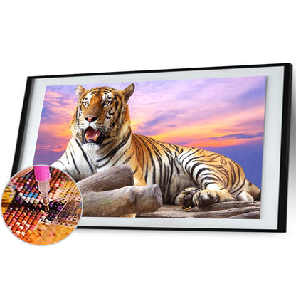 Big Tiger - Full Round Drill Diamond Painting 50*30CM