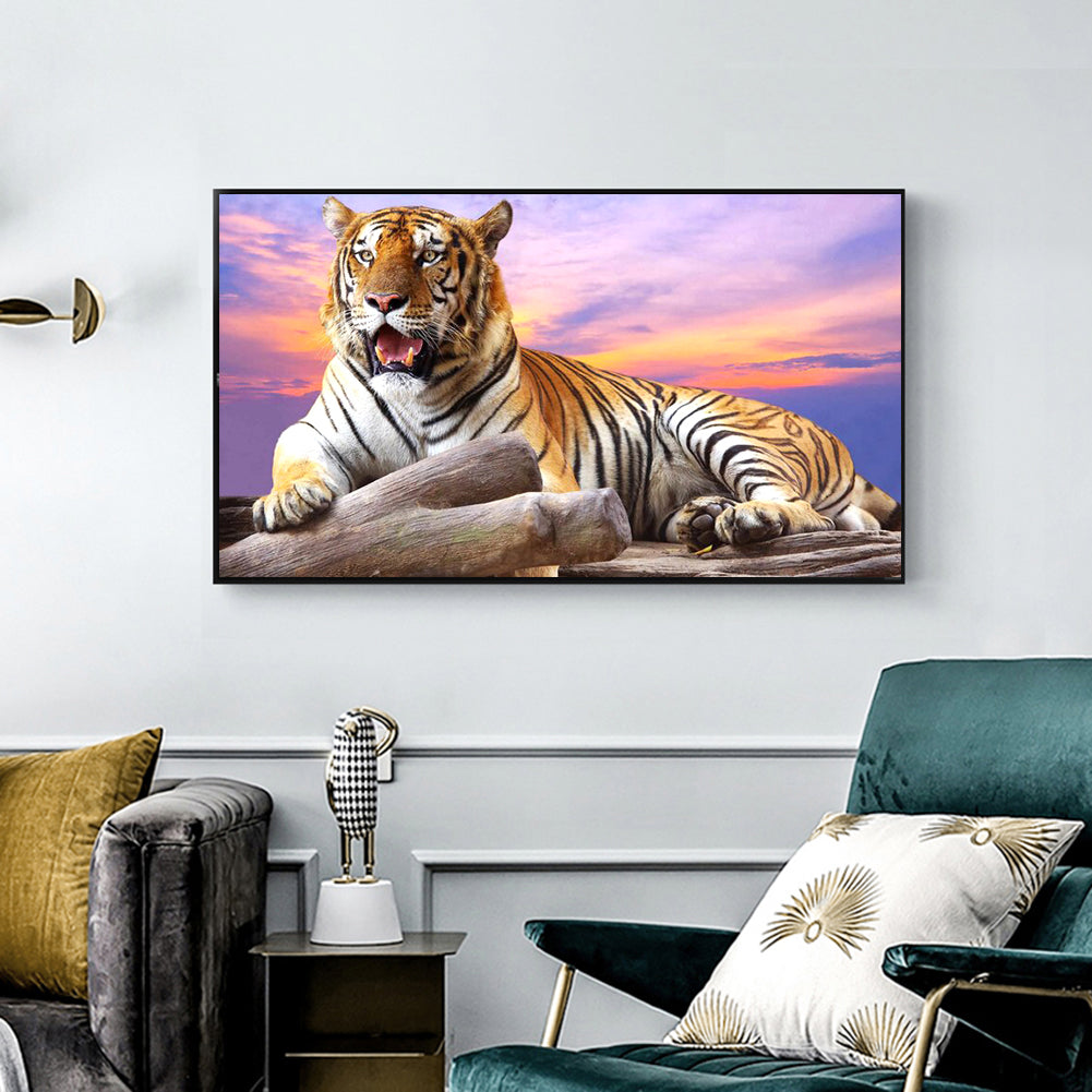 Big Tiger - Full Round Drill Diamond Painting 50*30CM