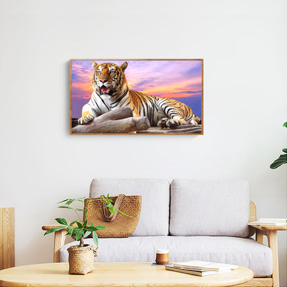 Big Tiger - Full Round Drill Diamond Painting 50*30CM