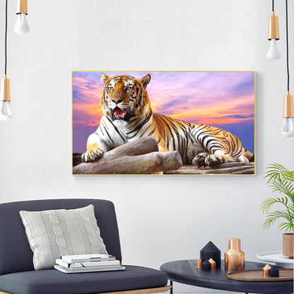 Big Tiger - Full Round Drill Diamond Painting 50*30CM