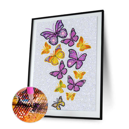 Butterfly - Special Shaped Drill Diamond Painting 30*40CM