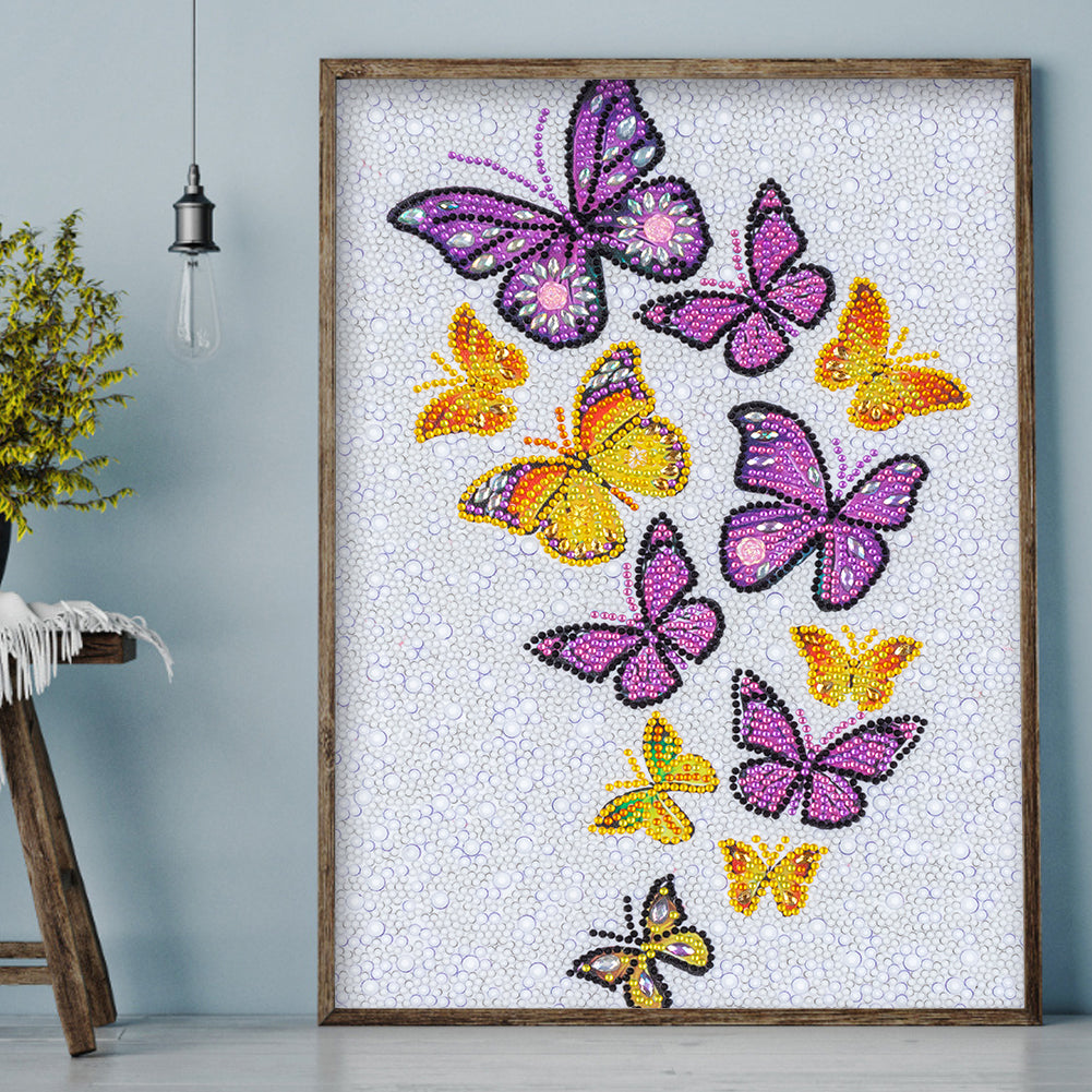 Butterfly - Special Shaped Drill Diamond Painting 30*40CM