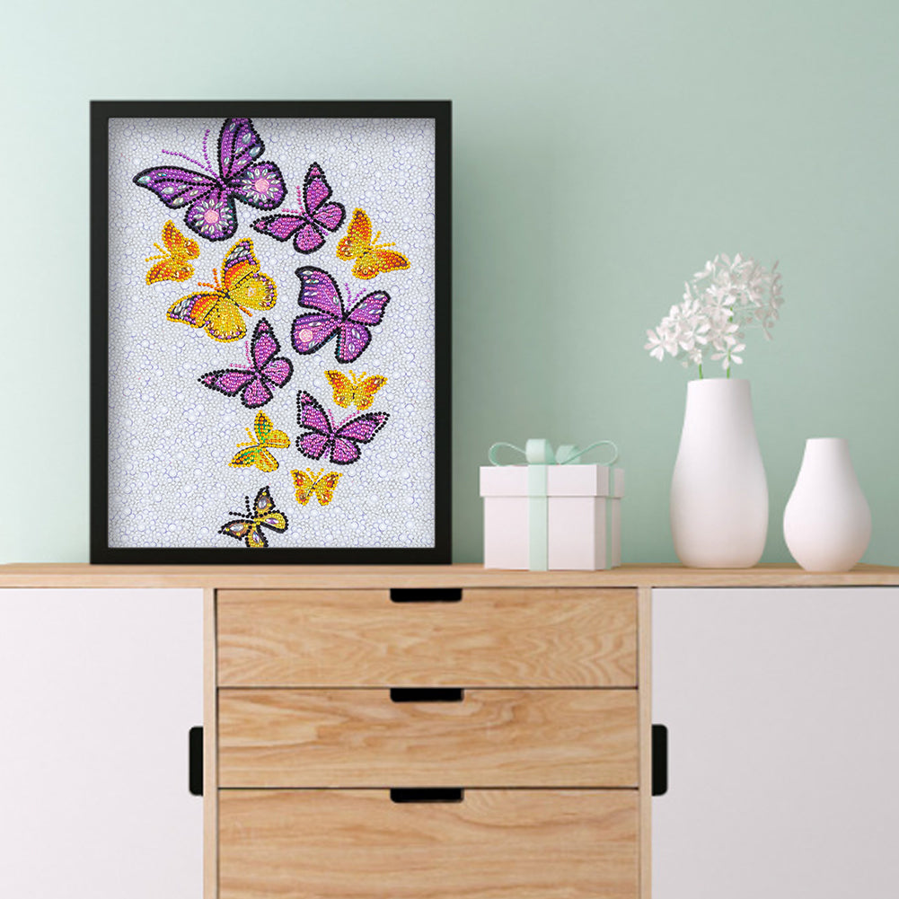 Butterfly - Special Shaped Drill Diamond Painting 30*40CM