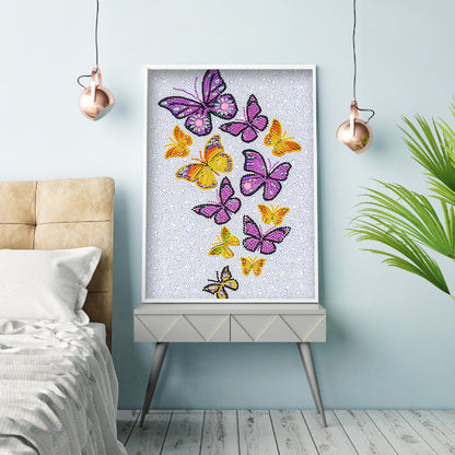 Butterfly - Special Shaped Drill Diamond Painting 30*40CM