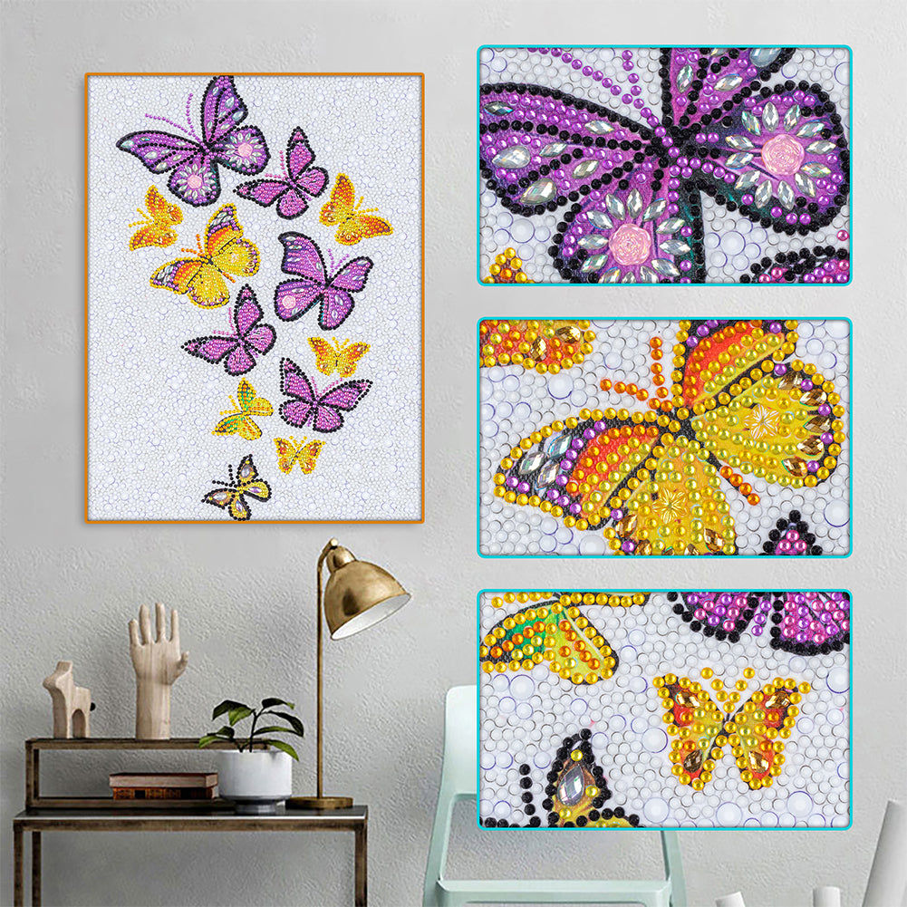 Butterfly - Special Shaped Drill Diamond Painting 30*40CM