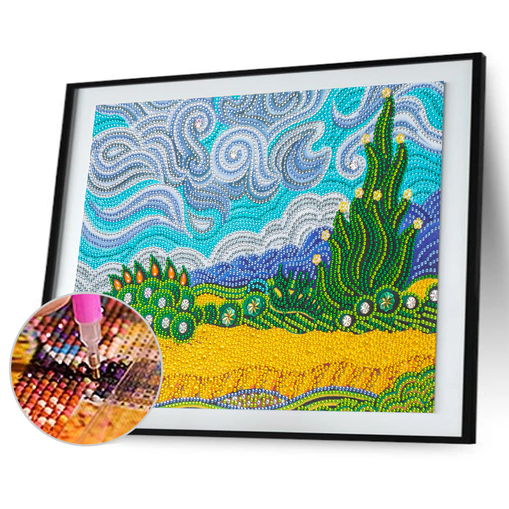 Wheat Field - Special Shaped Drill Diamond Painting 40*30CM