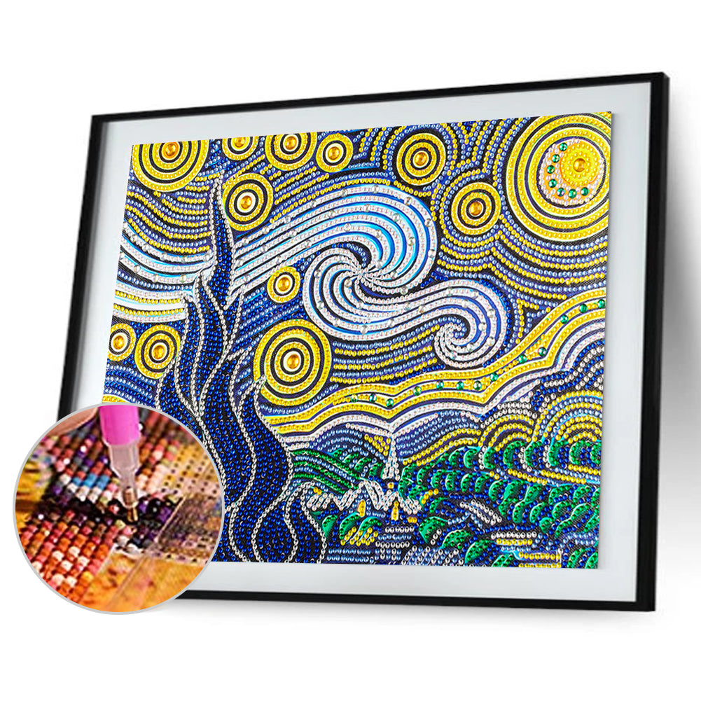 Starry Sky - Special Shaped Drill Diamond Painting 40*30CM