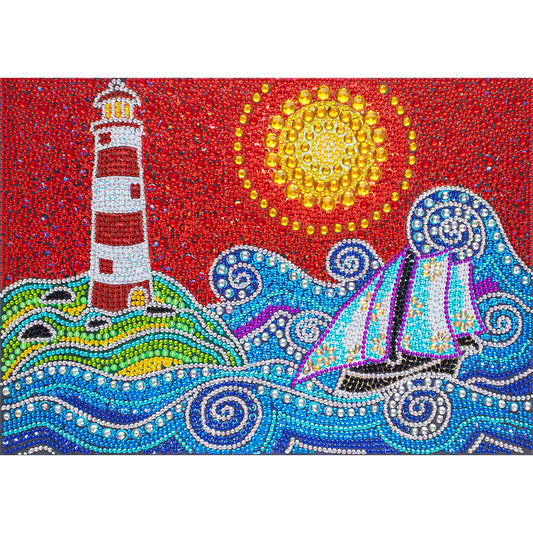 Lighthouse - Special Shaped Drill Diamond Painting 40*30CM