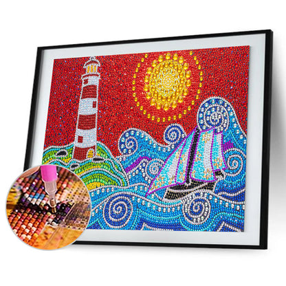 Lighthouse - Special Shaped Drill Diamond Painting 40*30CM