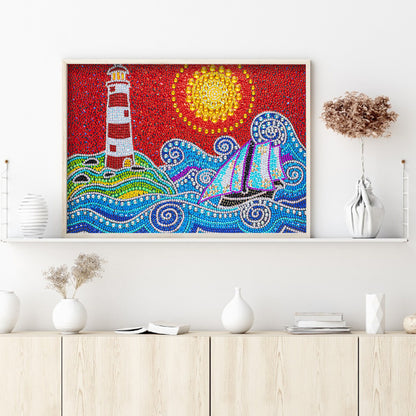 Lighthouse - Special Shaped Drill Diamond Painting 40*30CM