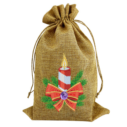 DIY Point Drill Diamond Painting Drawstring Candy Gift Bag Christmas Decor