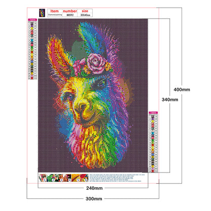Alpaca - Full Round Drill Diamond Painting 30*40CM