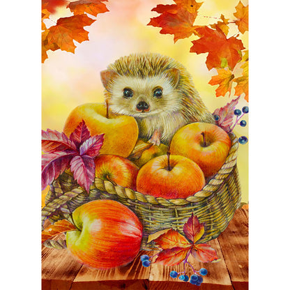 Hedgehog - Full Round Drill Diamond Painting 30*40CM