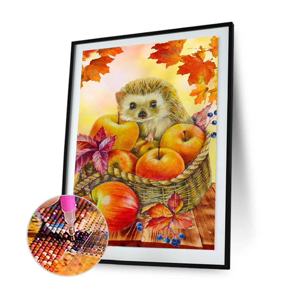 Hedgehog - Full Round Drill Diamond Painting 30*40CM