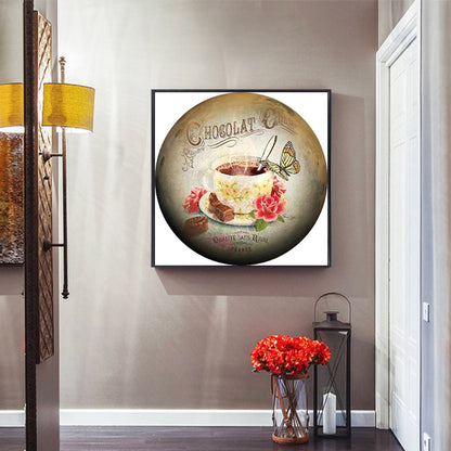 Coffee - Full Round Drill Diamond Painting 40*40CM