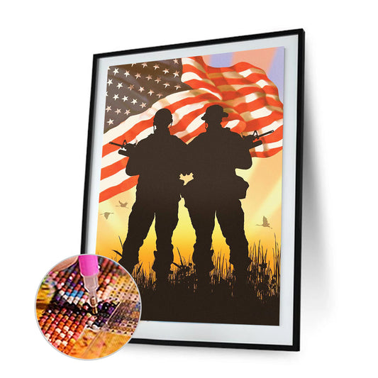 Flag - Full Round Drill Diamond Painting 30*40CM