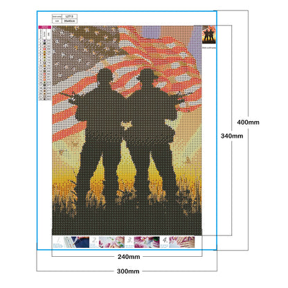 Flag - Full Round Drill Diamond Painting 30*40CM