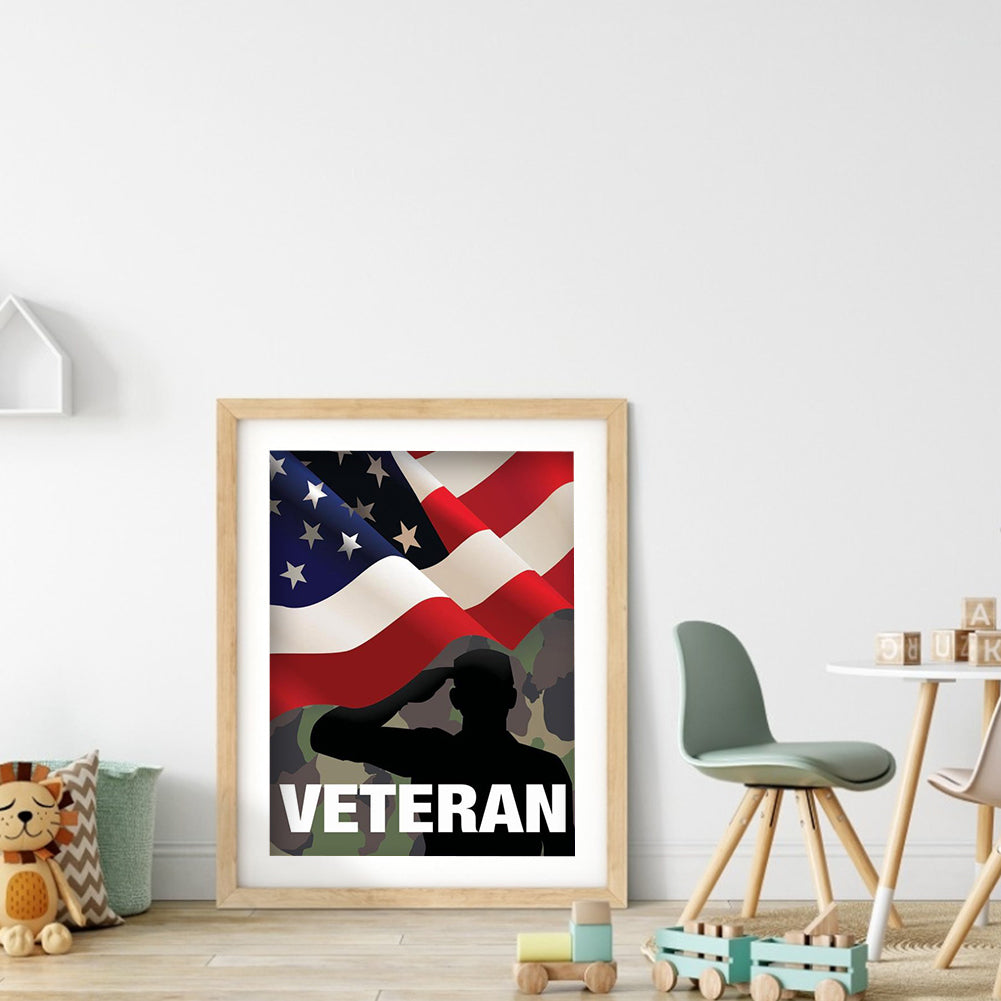 Flag - Full Round Drill Diamond Painting 30*40CM