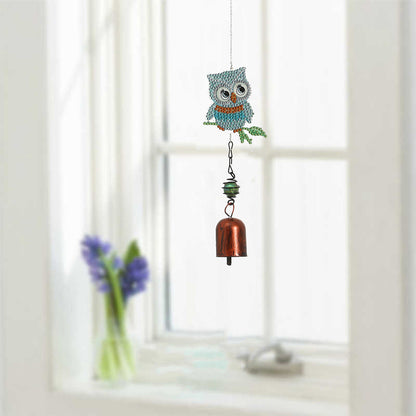 5D DIY Diamond Painting Wind Chime Bell Pendant Art Mosaic Kit Home Decor