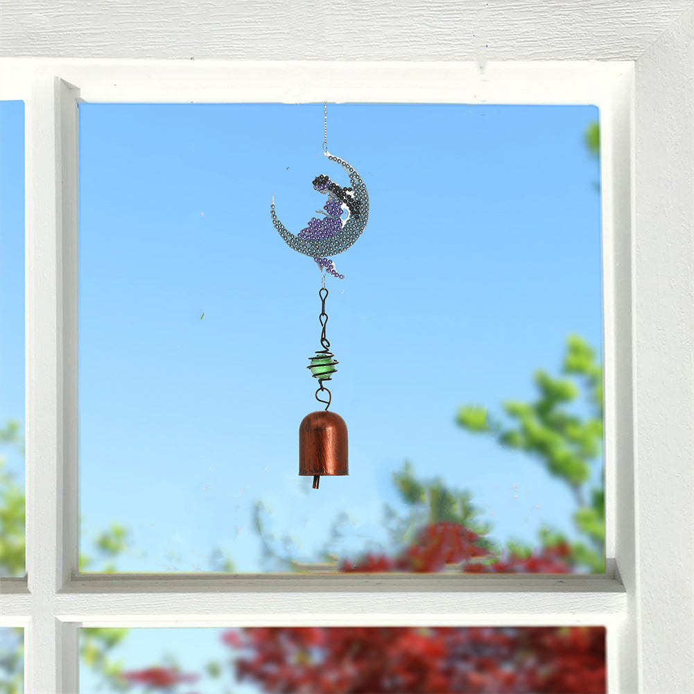 5D DIY Diamond Painting Wind Chime Bell Pendant Art Mosaic Kit Home Decor